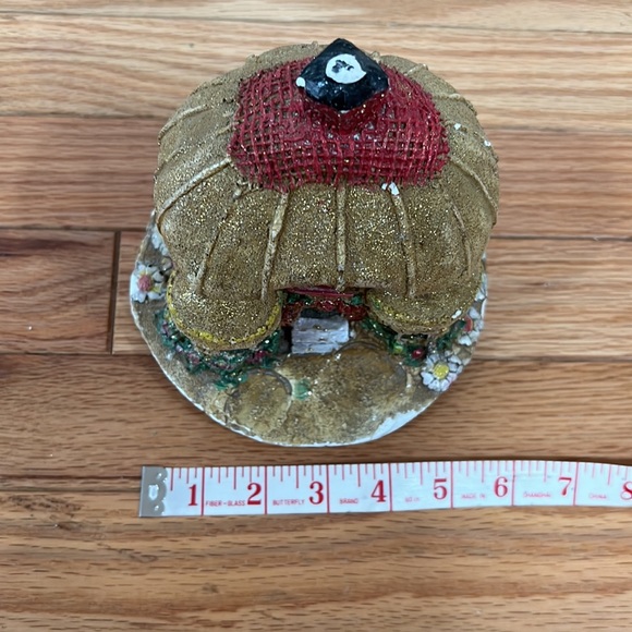 BUY ALONE🔴Vintage 1996🌹beautiful hand painted artifact - Picture 9 of 10